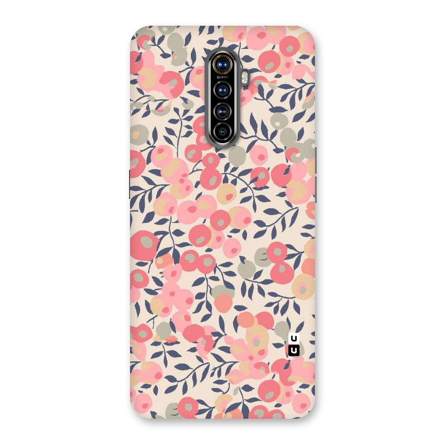 Pink Leaf Pattern Back Case for Realme X2 Pro