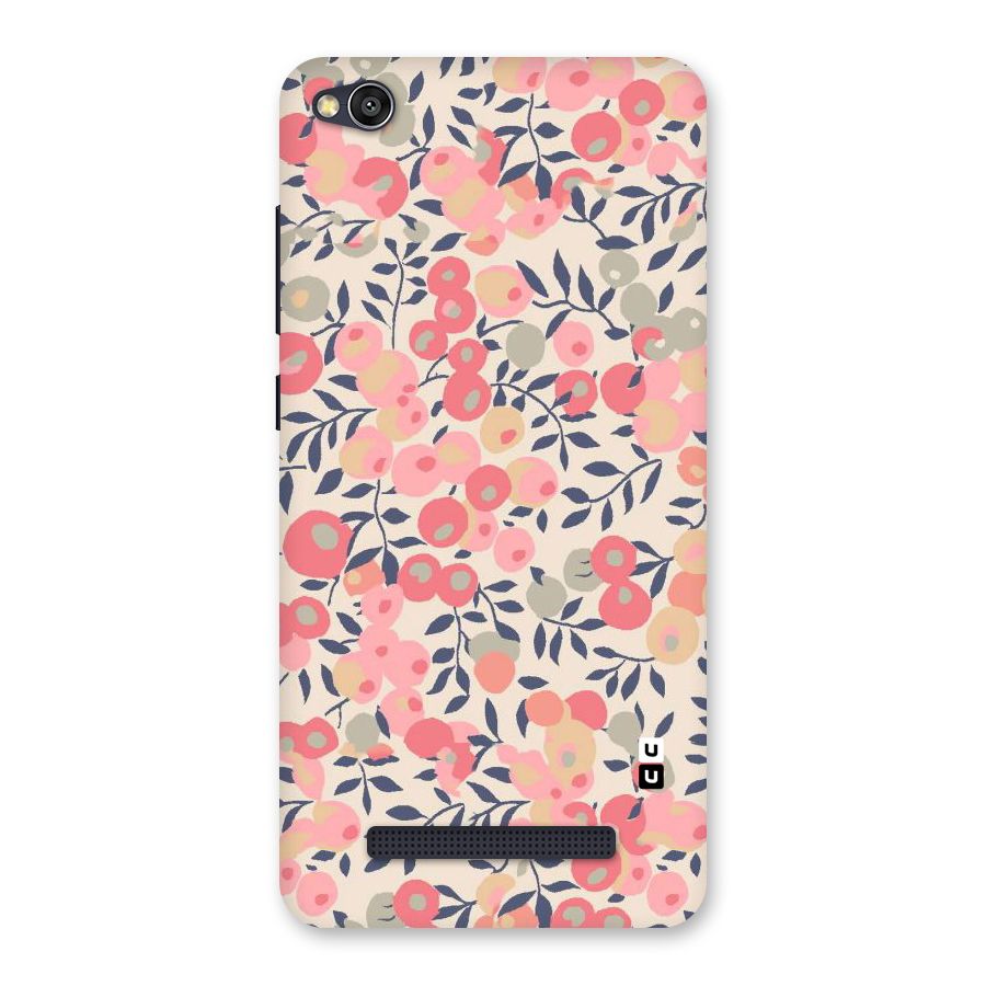 Pink Leaf Pattern Back Case for Redmi 4A
