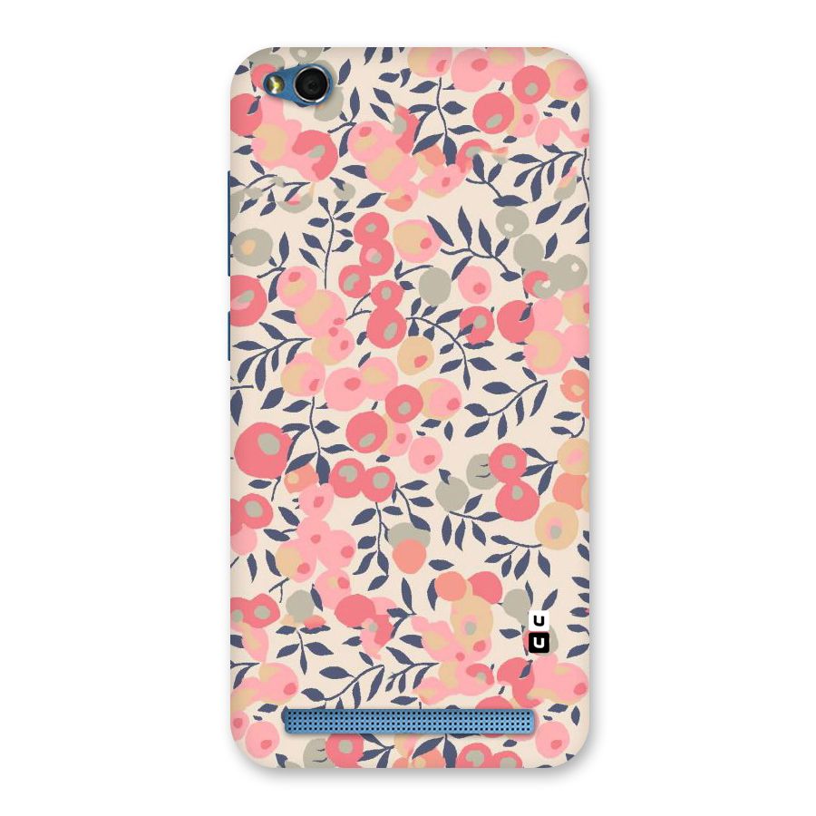 Pink Leaf Pattern Back Case for Redmi 5A