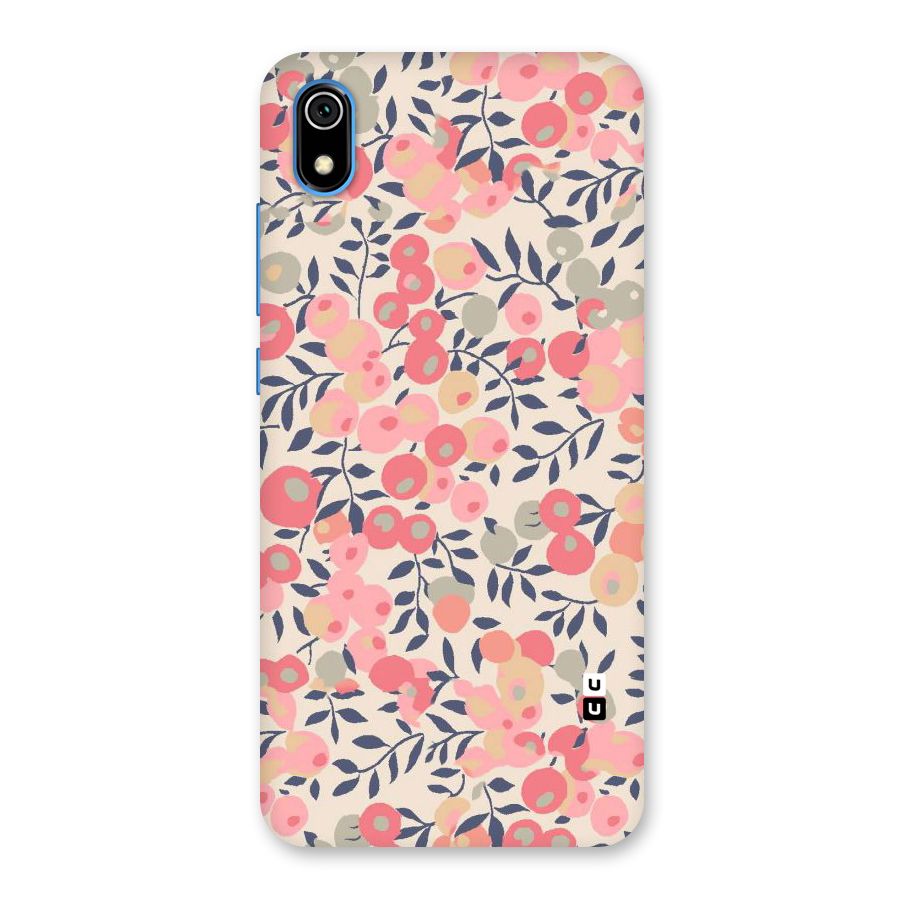 Pink Leaf Pattern Back Case for Redmi 7A