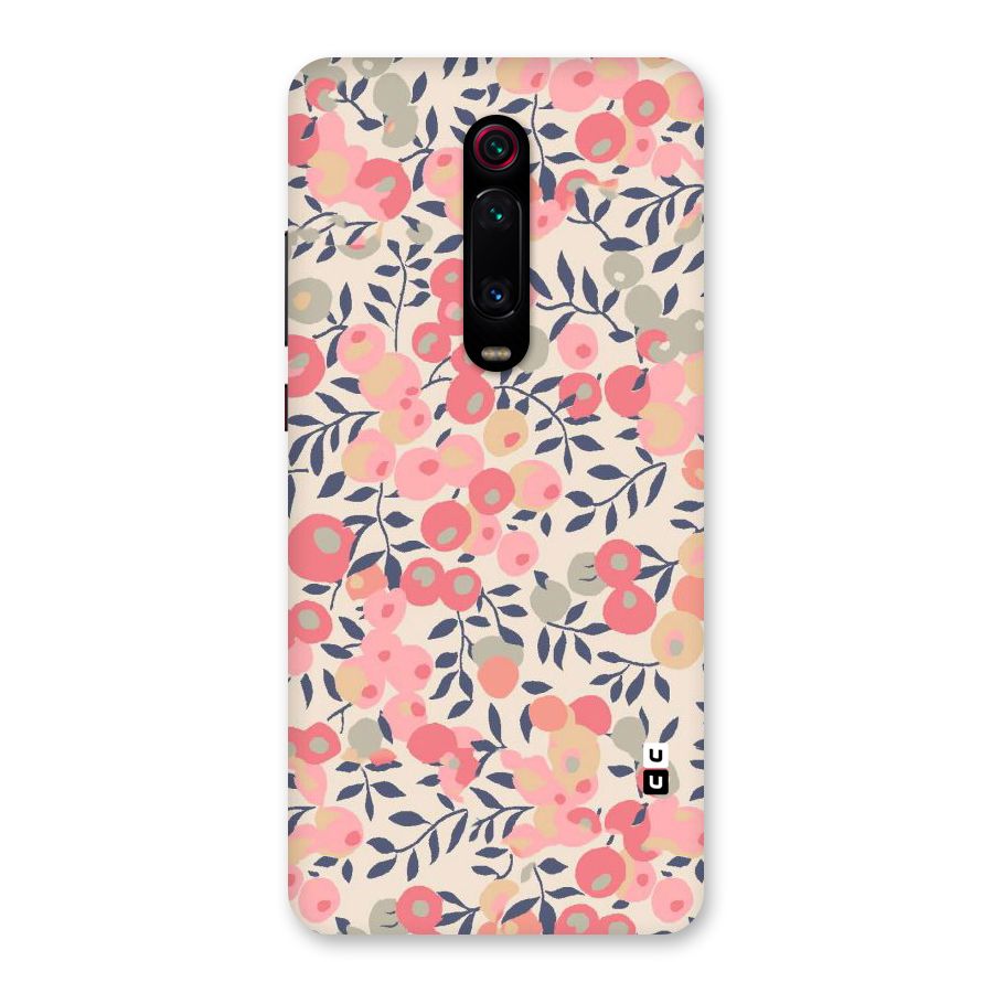 Pink Leaf Pattern Back Case for Redmi K20