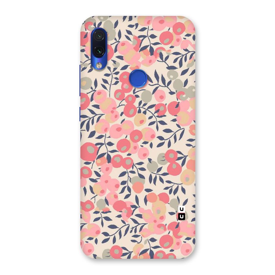 Pink Leaf Pattern Back Case for Redmi Note 7