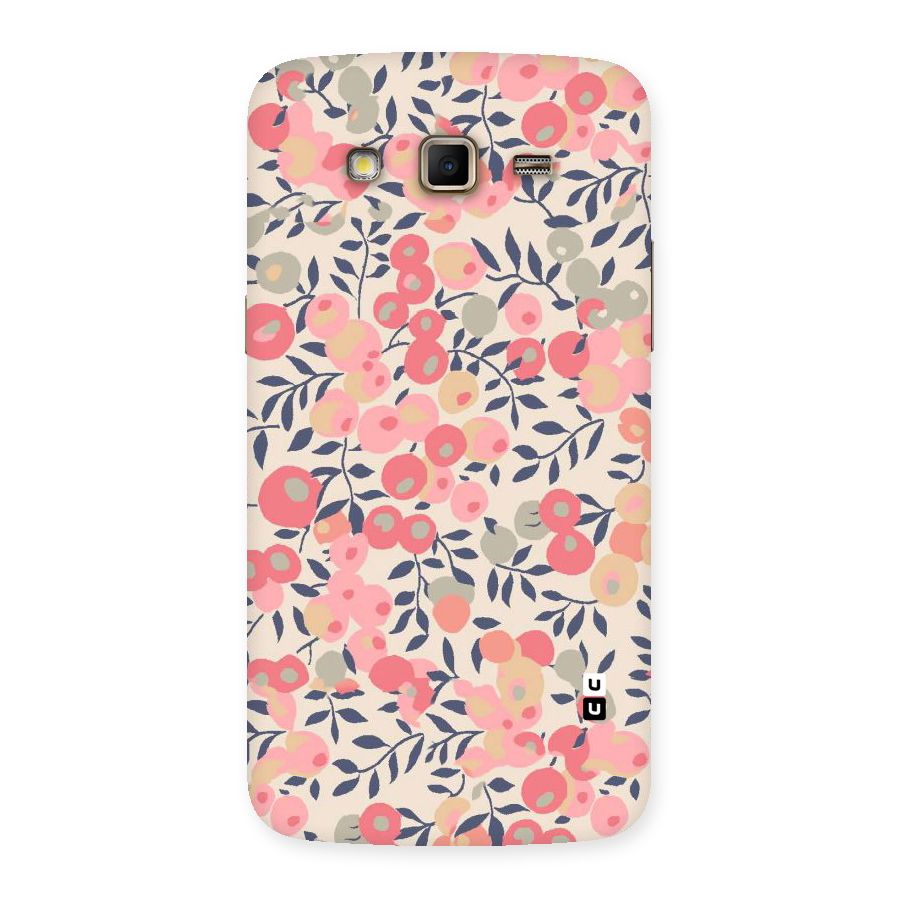 Pink Leaf Pattern Back Case for Samsung Galaxy Grand 2