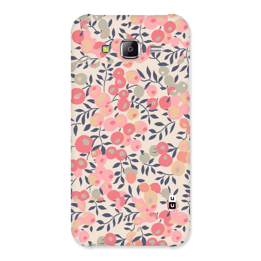 Pink Leaf Pattern Back Case for Samsung Galaxy J2 Prime