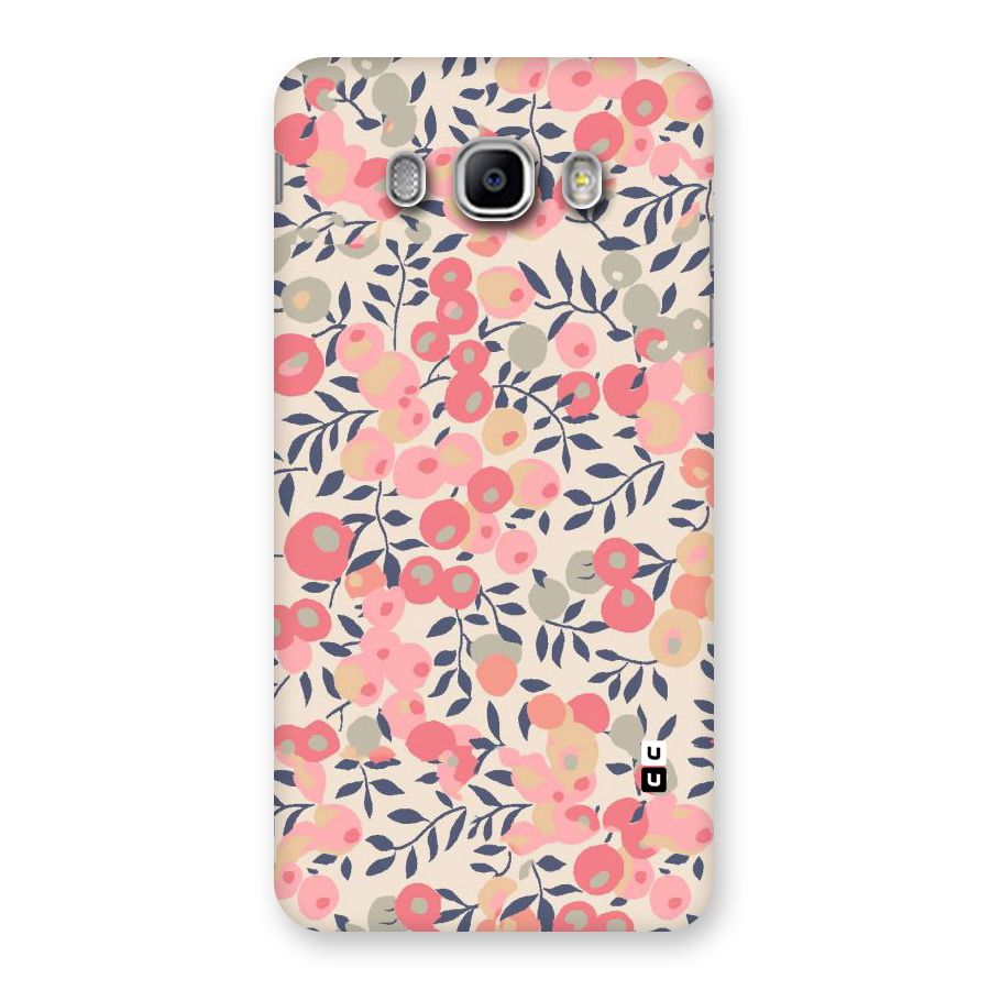 Pink Leaf Pattern Back Case for Samsung Galaxy J5 2016
