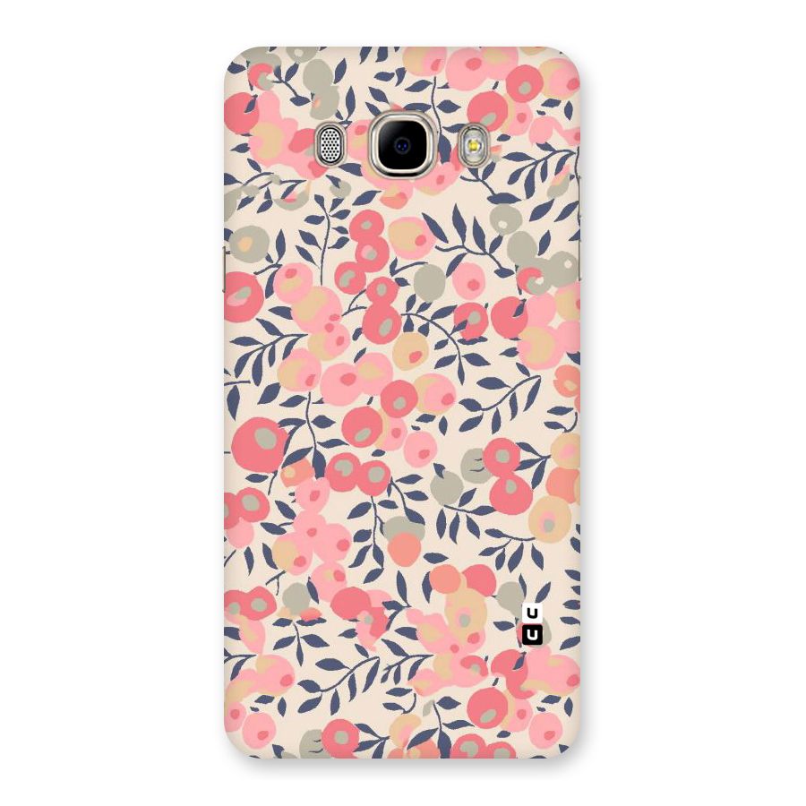 Pink Leaf Pattern Back Case for Samsung Galaxy J7 2016