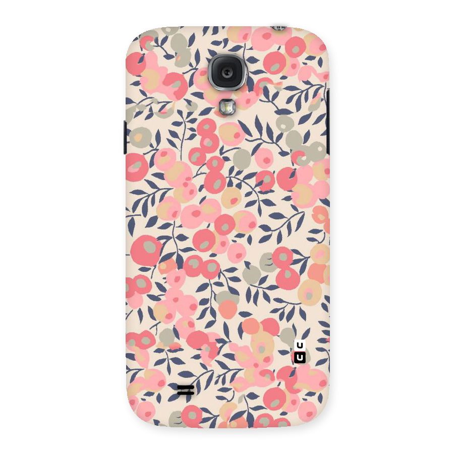 Pink Leaf Pattern Back Case for Samsung Galaxy S4