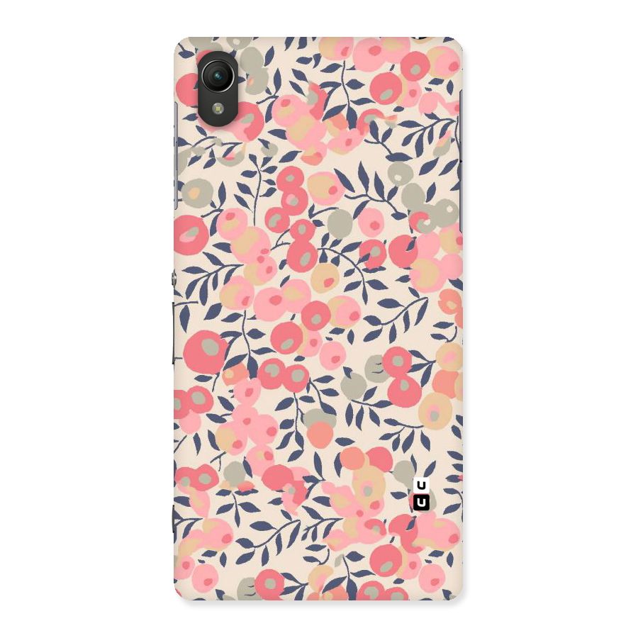 Pink Leaf Pattern Back Case for Sony Xperia Z2