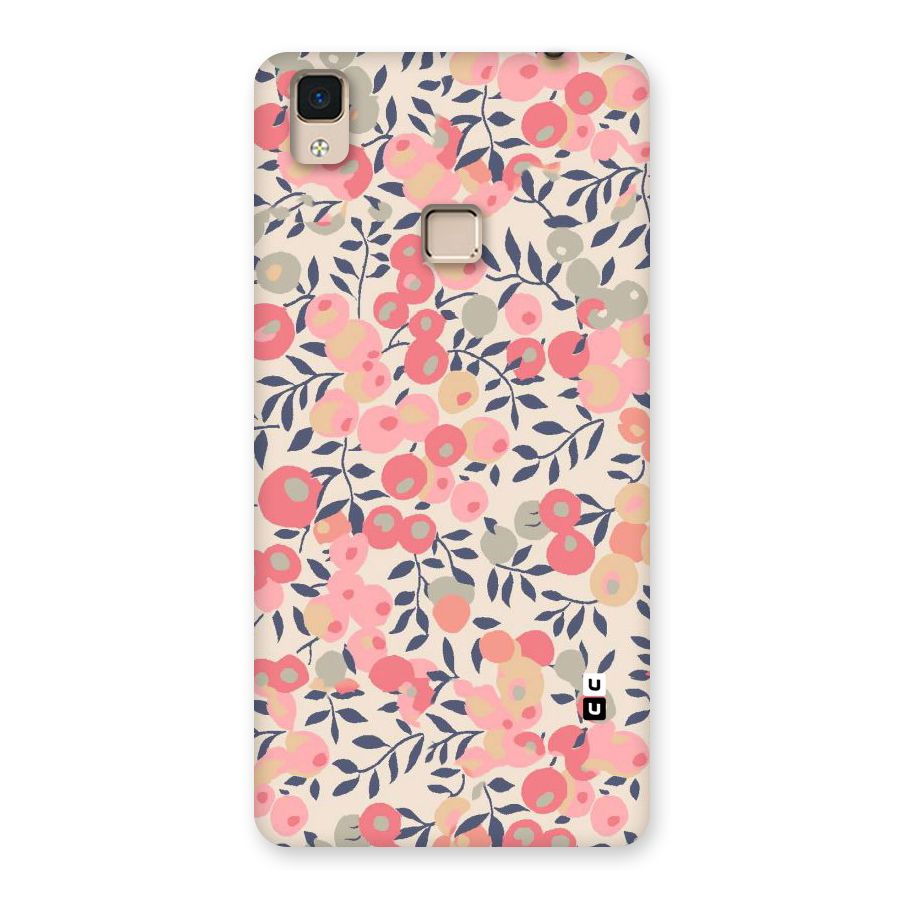Pink Leaf Pattern Back Case for V3 Max