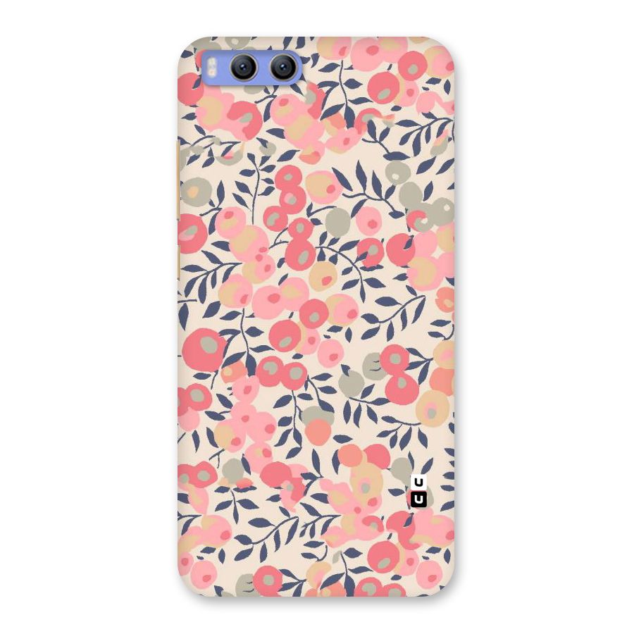Pink Leaf Pattern Back Case for Xiaomi Mi 6