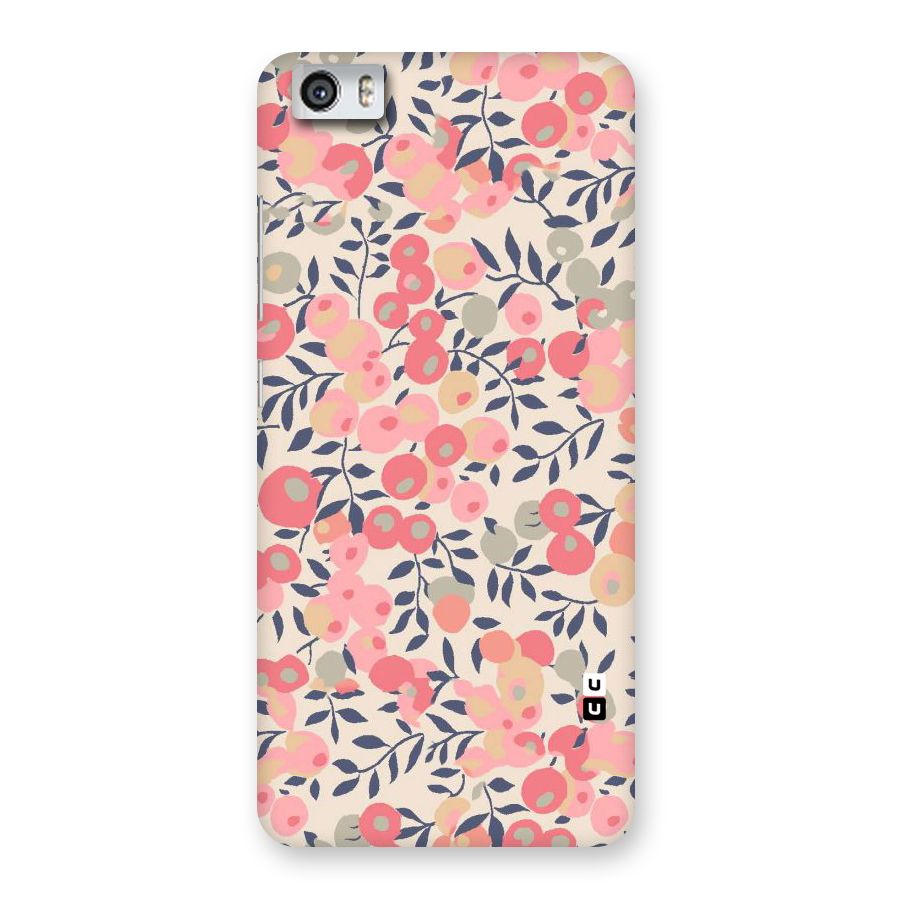 Pink Leaf Pattern Back Case for Xiaomi Redmi Mi5