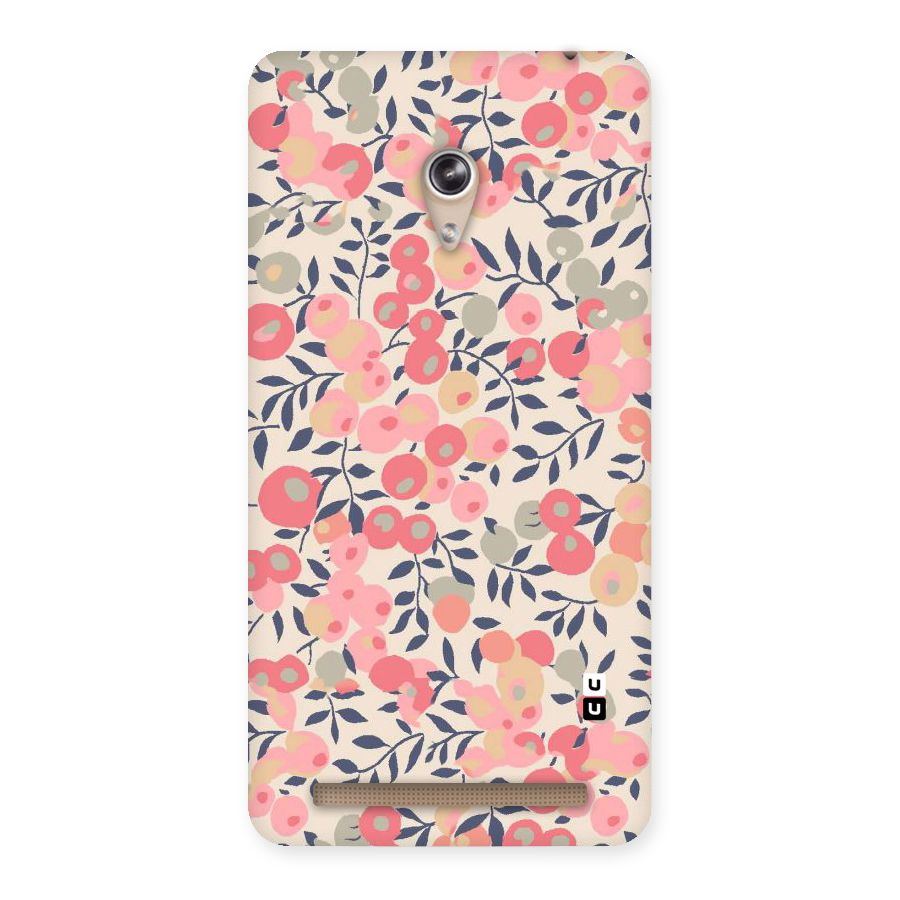 Pink Leaf Pattern Back Case for Zenfone 6