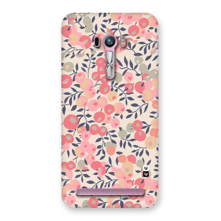Pink Leaf Pattern Back Case for Zenfone Selfie