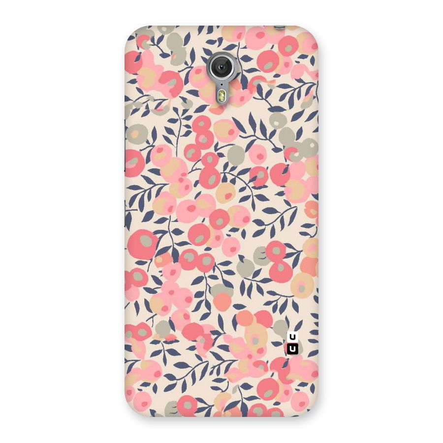 Pink Leaf Pattern Back Case for Zuk Z1