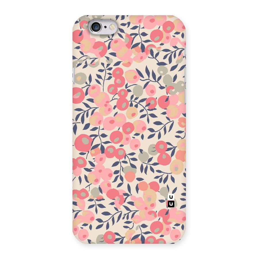Pink Leaf Pattern Back Case for iPhone 6 6S