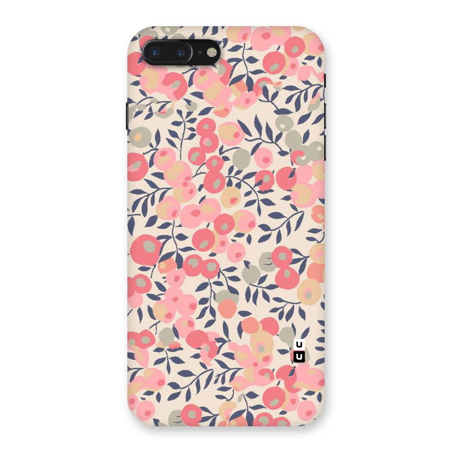 Pink Leaf Pattern Back Case for iPhone 7 Plus