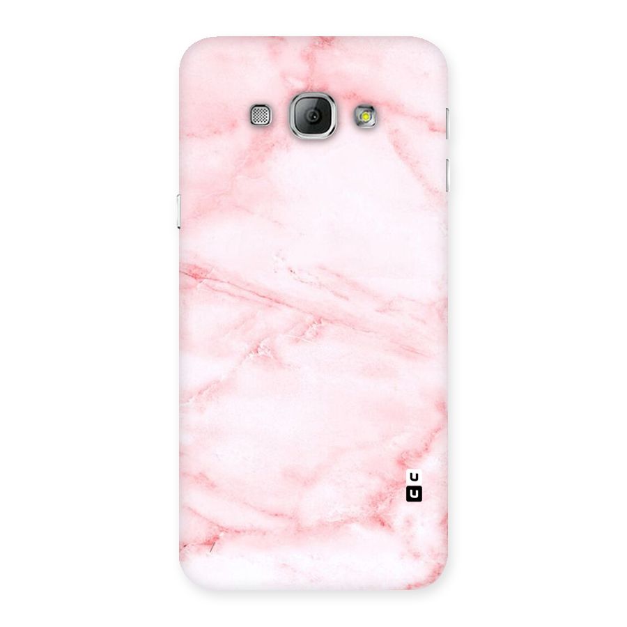 Pink Marble Print Back Case for Galaxy A8
