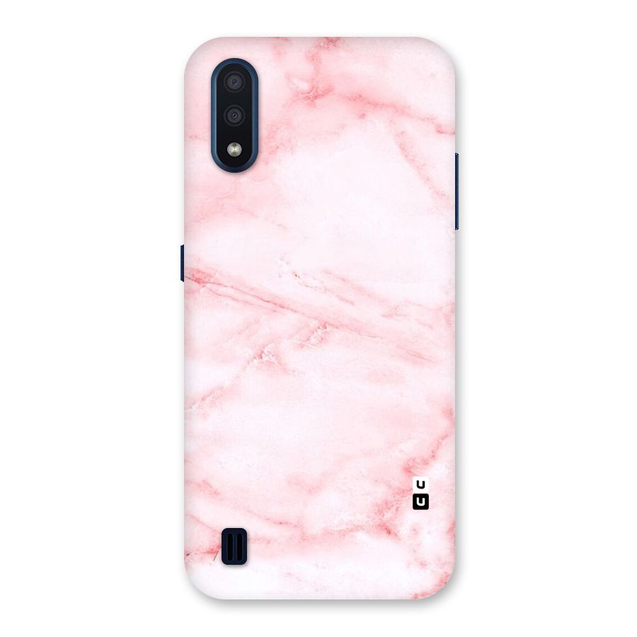 Pink Marble Print Back Case for Galaxy M01