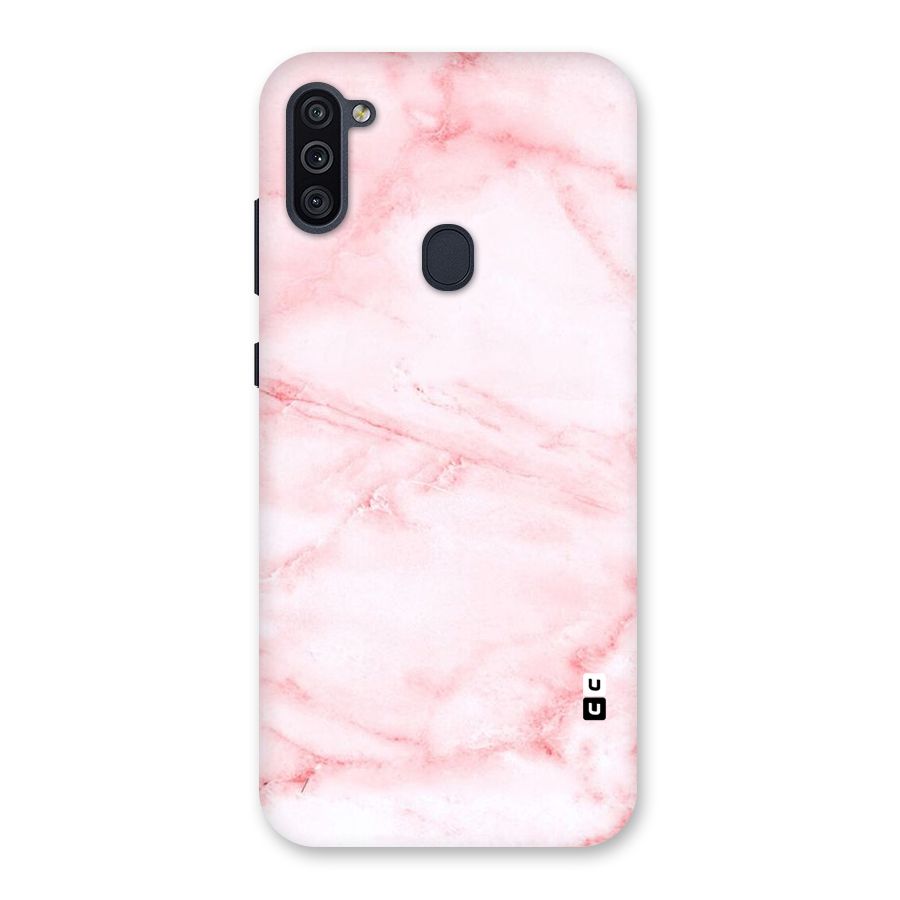 Pink Marble Print Back Case for Galaxy M11