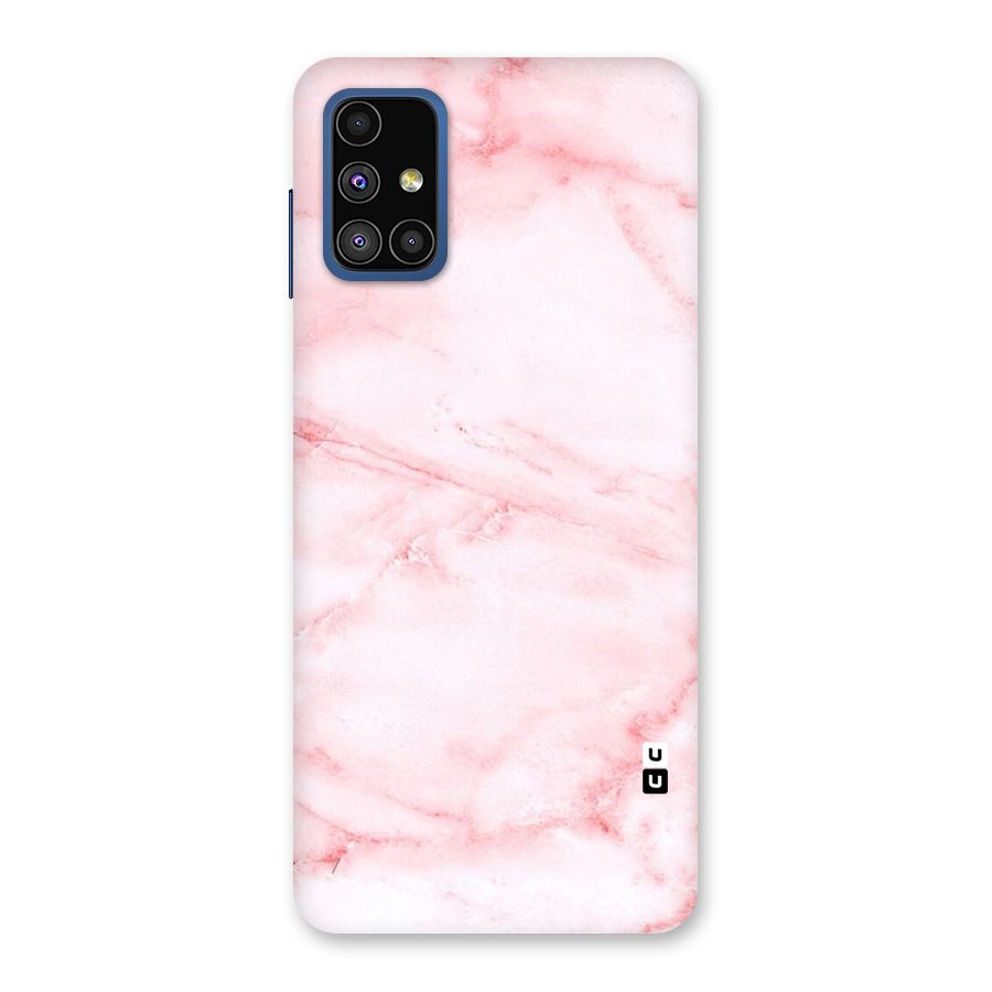 Pink Marble Print Back Case for Galaxy M51
