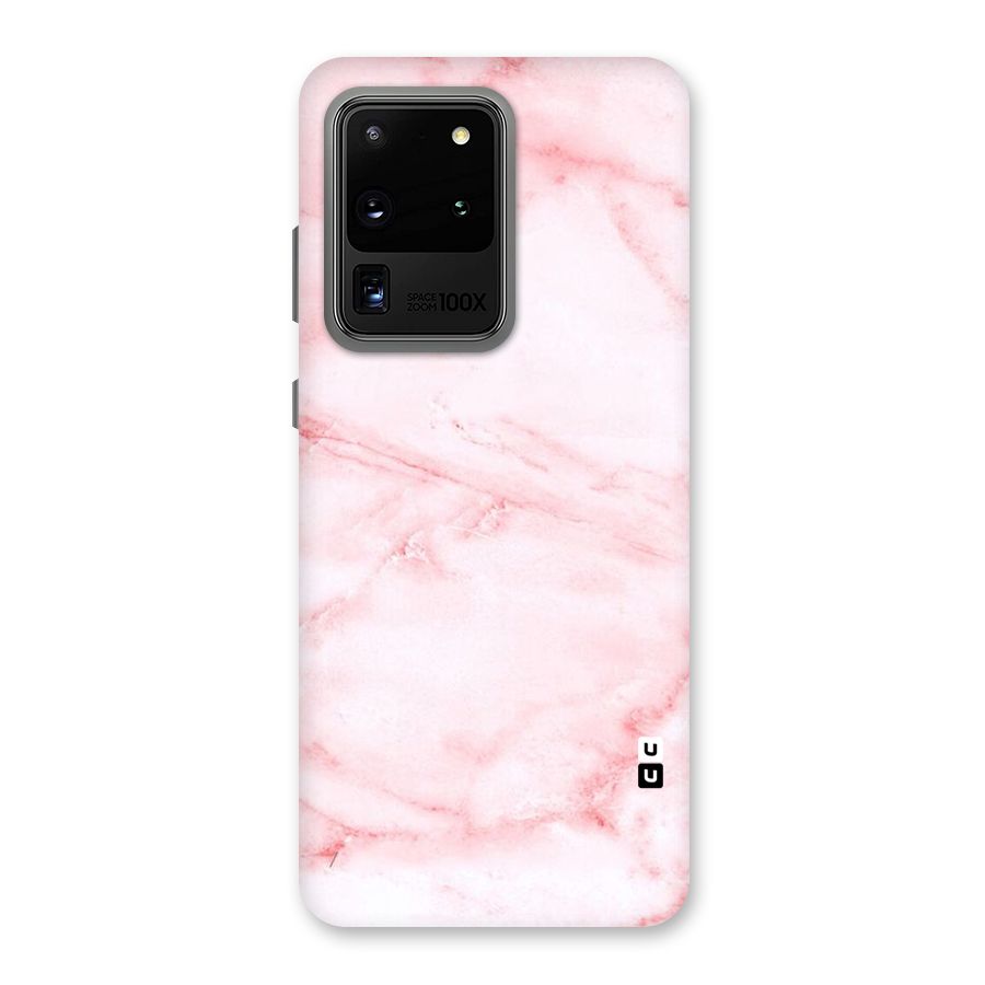Pink Marble Print Back Case for Galaxy S20 Ultra