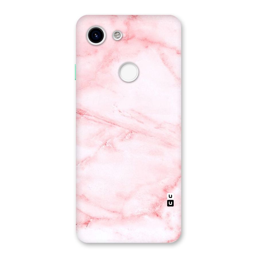 Pink Marble Print Back Case for Google Pixel 3
