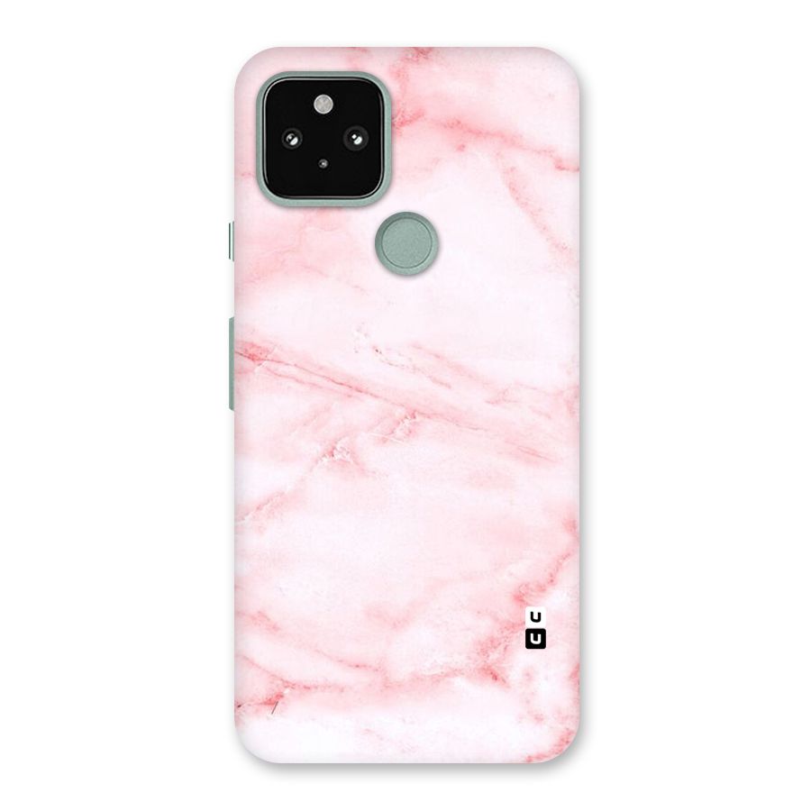 Pink Marble Print Back Case for Google Pixel 5