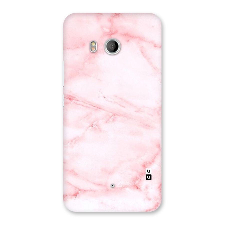 Pink Marble Print Back Case for HTC U11