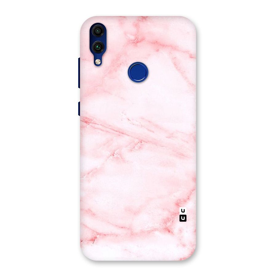 Pink Marble Print Back Case for Honor 8C