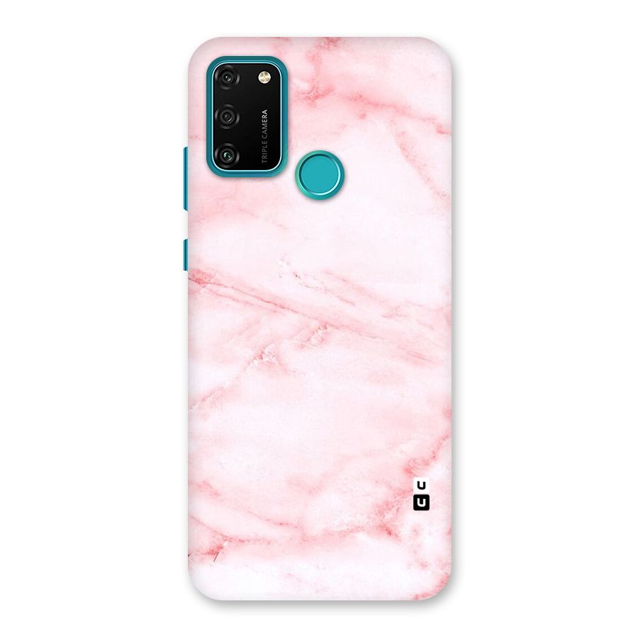 Pink Marble Print Back Case for Honor 9A