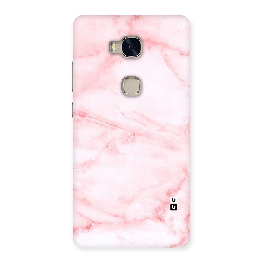 Pink Marble Print Back Case for Huawei Honor 5X