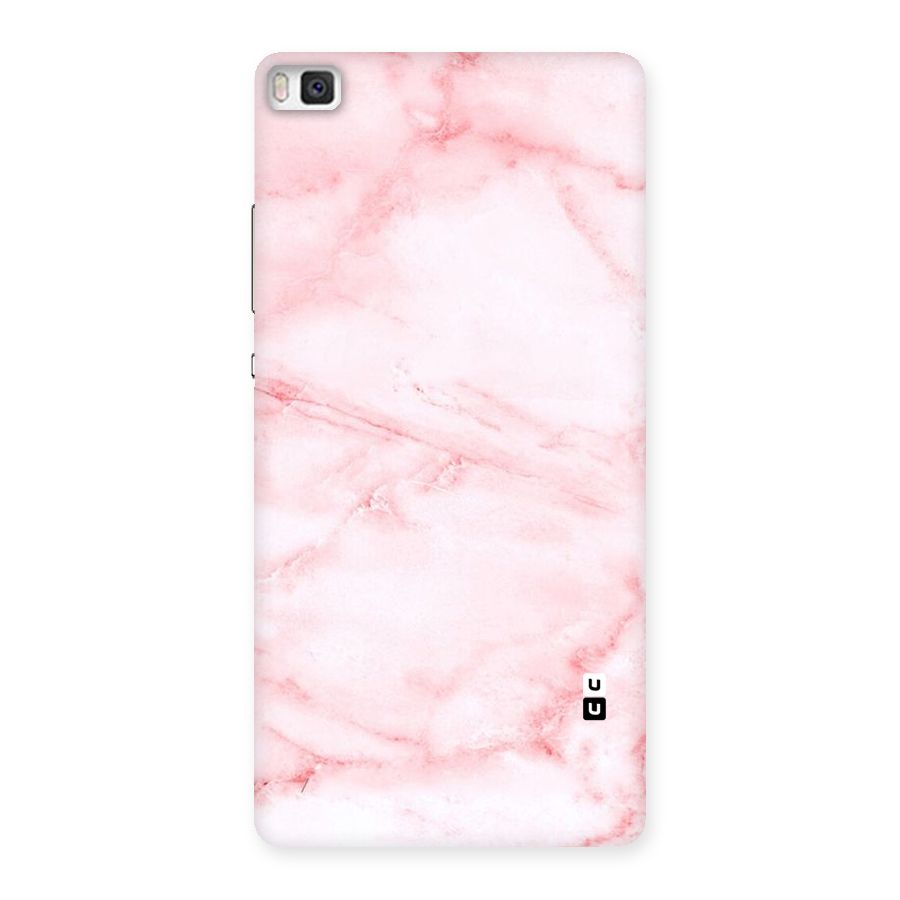Pink Marble Print Back Case for Huawei P8