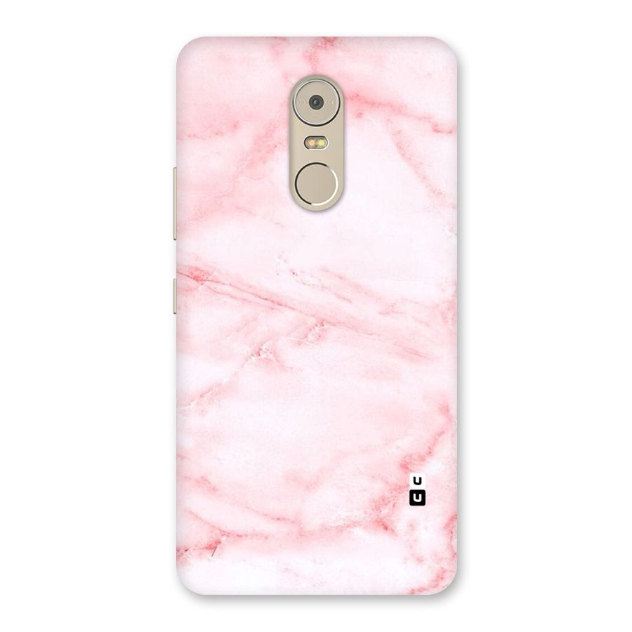 Pink Marble Print Back Case for Lenovo K6 Note