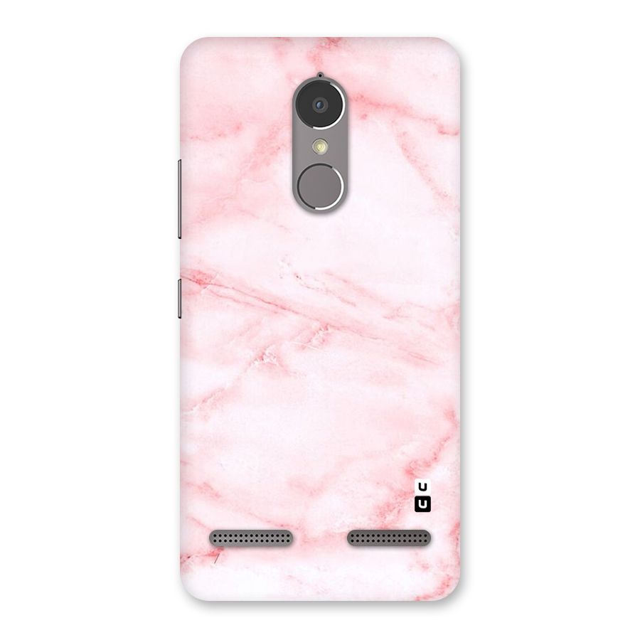 Pink Marble Print Back Case for Lenovo K6 Power