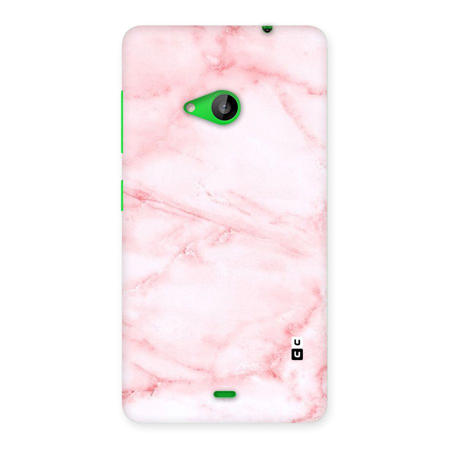 Pink Marble Print Back Case for Lumia 535