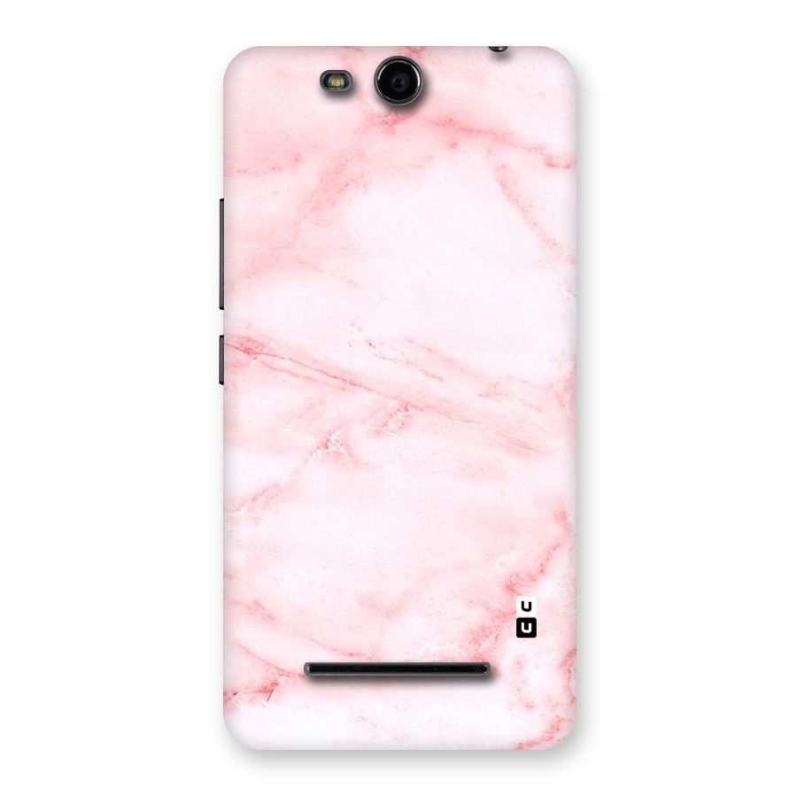Pink Marble Print Back Case for Micromax Canvas Juice 3 Q392