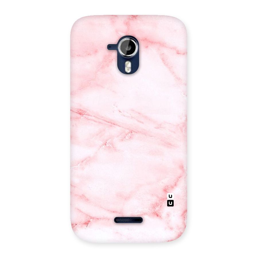 Pink Marble Print Back Case for Micromax Canvas Magnus A117