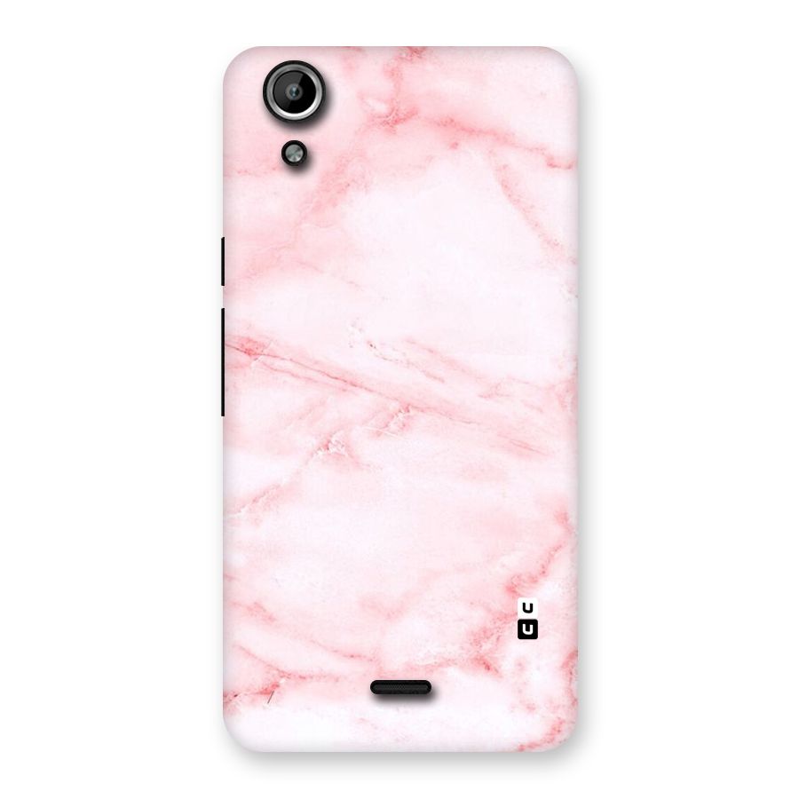 Pink Marble Print Back Case for Micromax Canvas Selfie Lens Q345