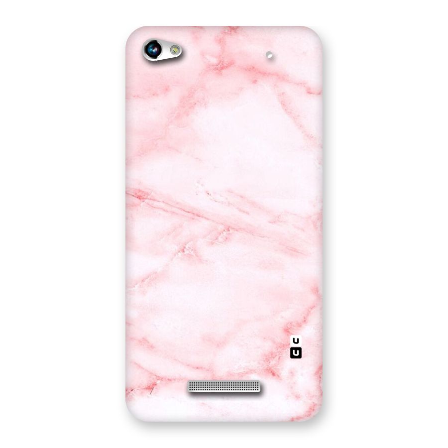 Pink Marble Print Back Case for Micromax Hue 2