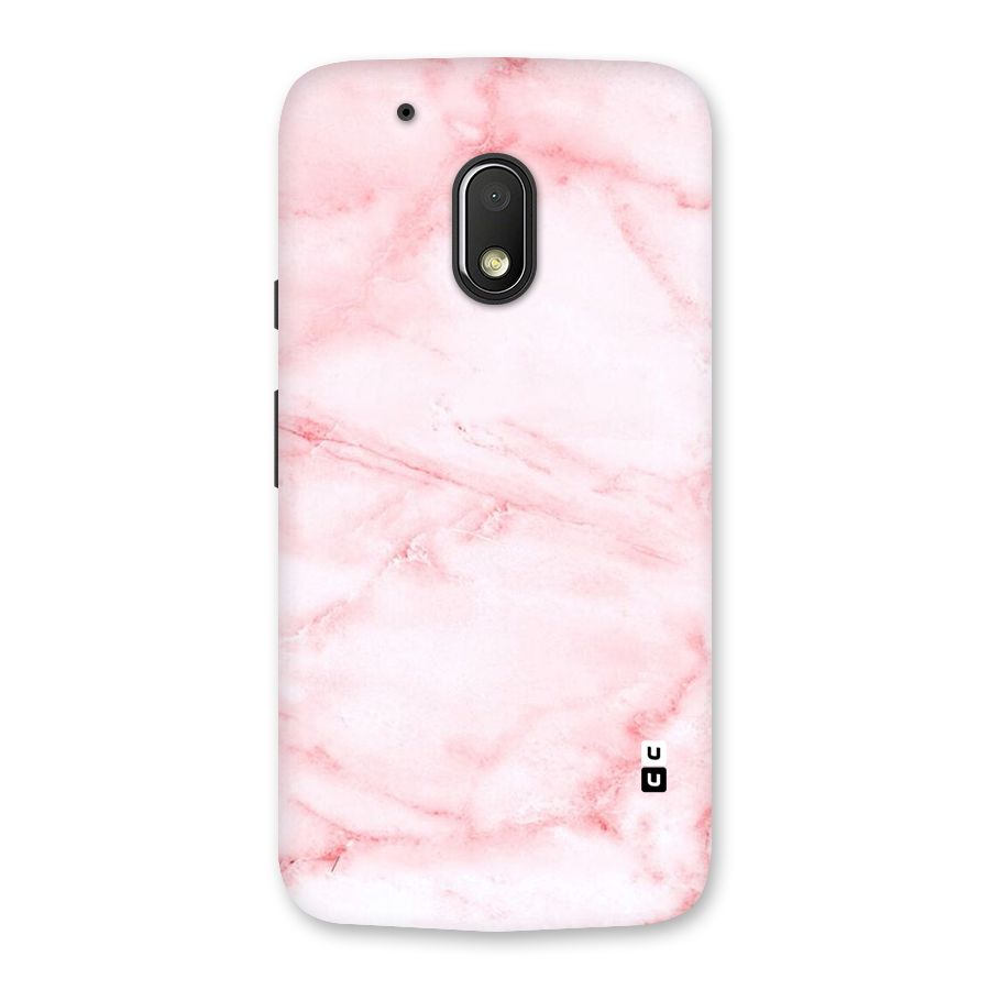 Pink Marble Print Back Case for Moto G4 Play