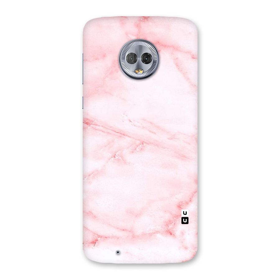 Pink Marble Print Back Case for Moto G6