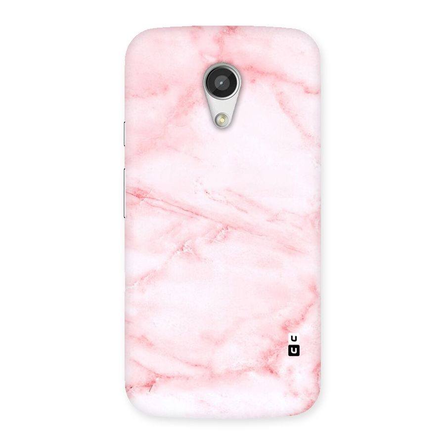 Pink Marble Print Back Case for Moto G 2nd Gen