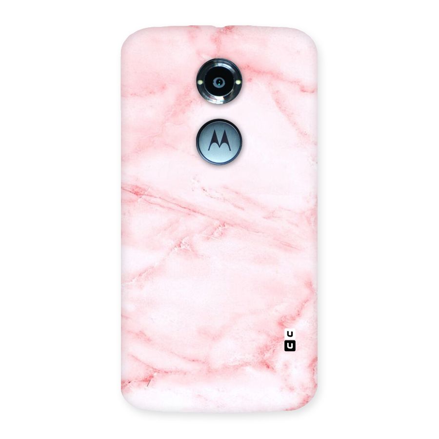 Pink Marble Print Back Case for Moto X 2nd Gen