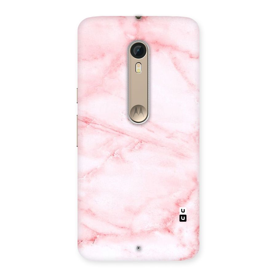 Pink Marble Print Back Case for Motorola Moto X Style