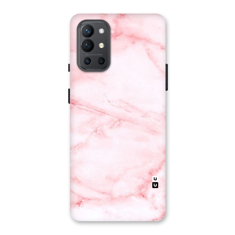 Pink Marble Print Back Case for OnePlus 9R