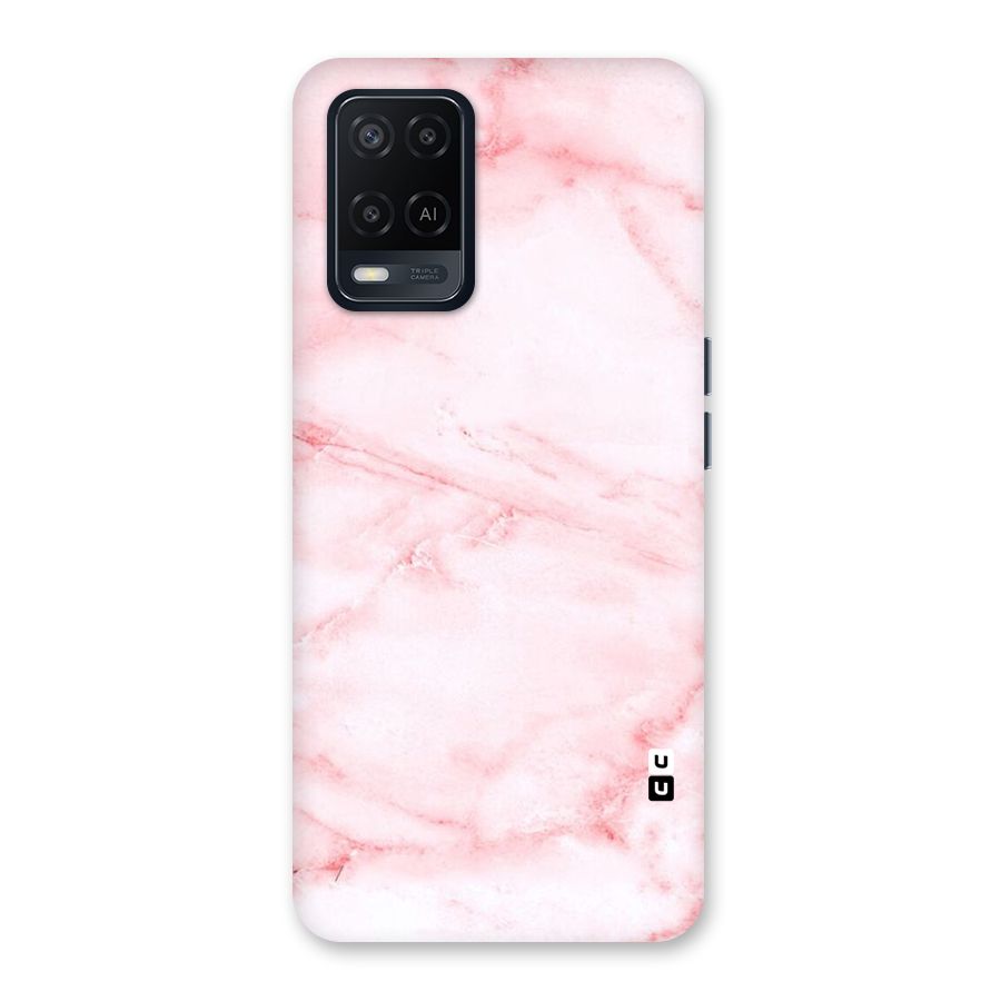 Pink Marble Print Back Case for Oppo A54