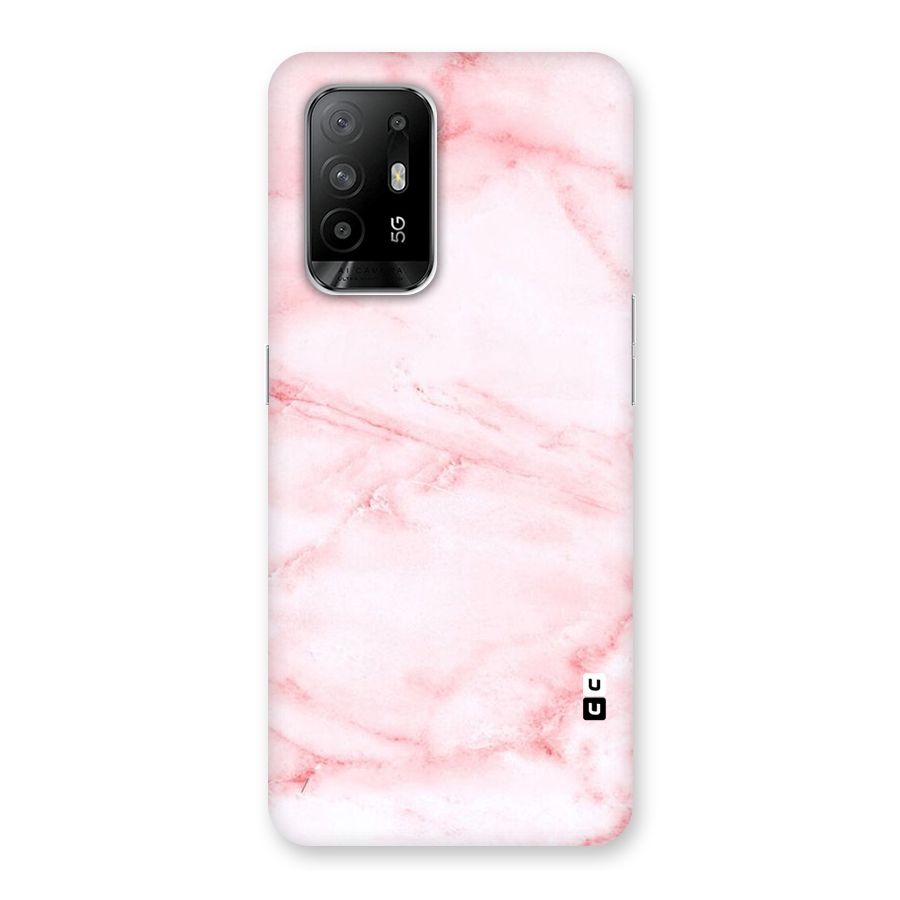 Pink Marble Print Back Case for Oppo F19 Pro Plus 5G