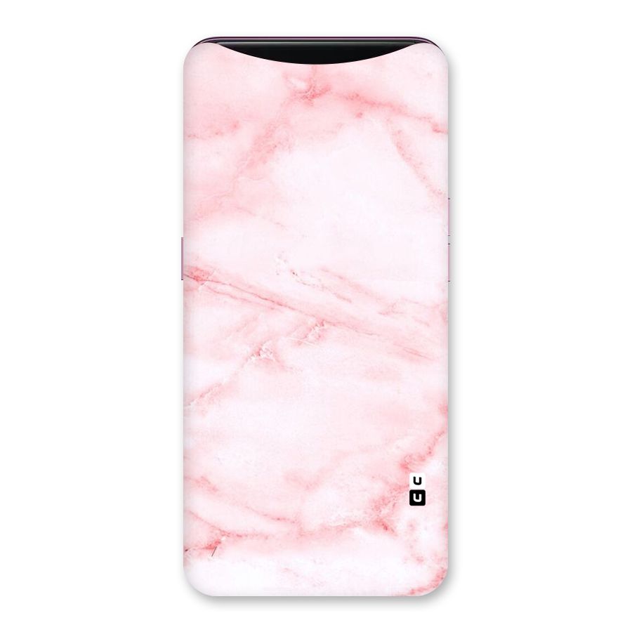 Pink Marble Print Back Case for Oppo Find X