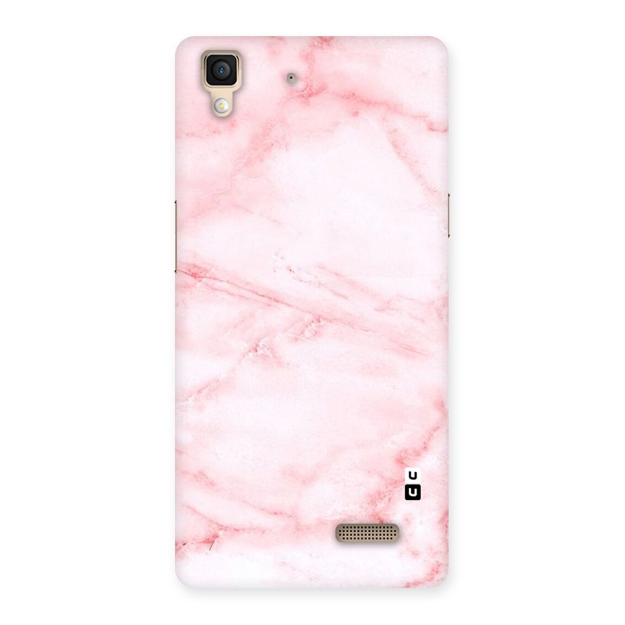 Pink Marble Print Back Case for Oppo R7