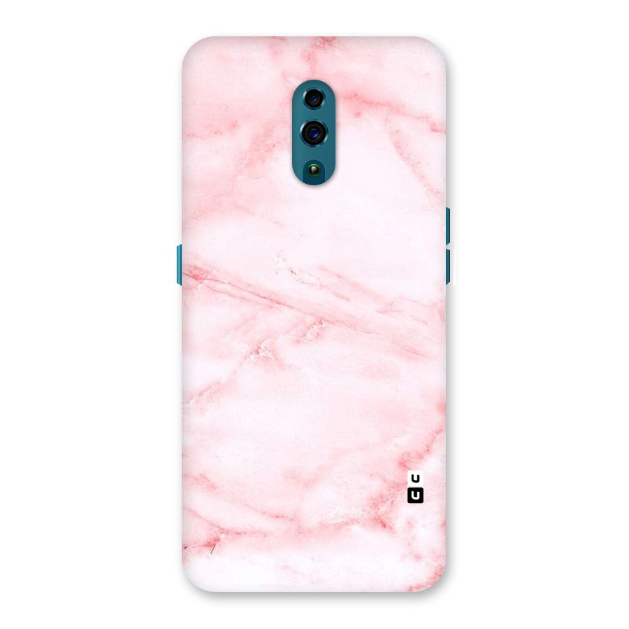Pink Marble Print Back Case for Oppo Reno
